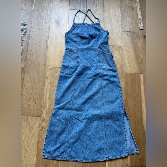 American Eagle Outfitters Dresses & Skirts - RARE 90’s american eagle denim maxi dress sleeveless womens 8